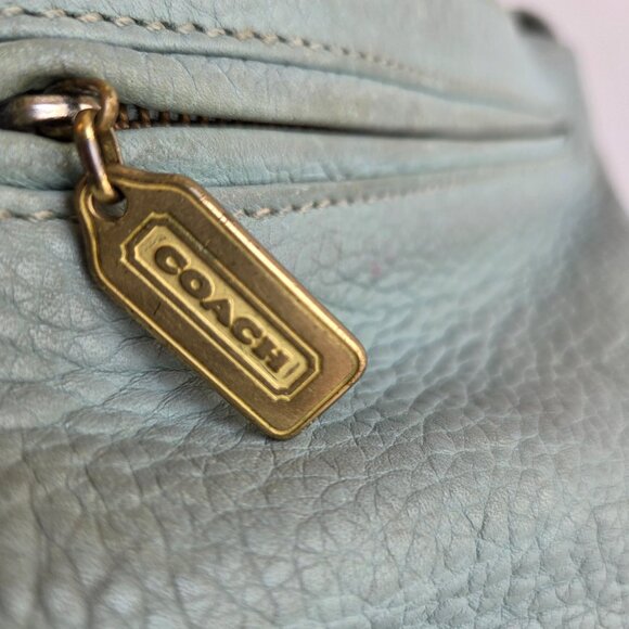 EUC & Vintage Coach Sonoma Flap Bag Natural Grain (#4903) in Aqua - Picture 15 of 15